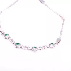 pulsera Ver producto EMERALD BRACELET IN 18K WHITE GOLD